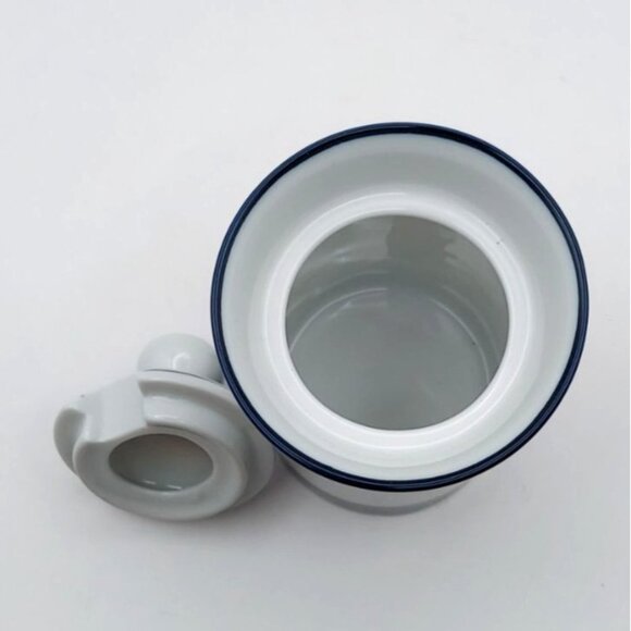 Dansk Concerto Allegro Blue Porcelain Sugar Bowl W/ Lid Minimalist Modern - Picture 4 of 8